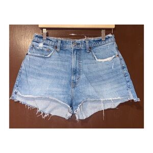 Abercrombie & Fitch Curve Love The Mom High Rise Shorts (Size 10)